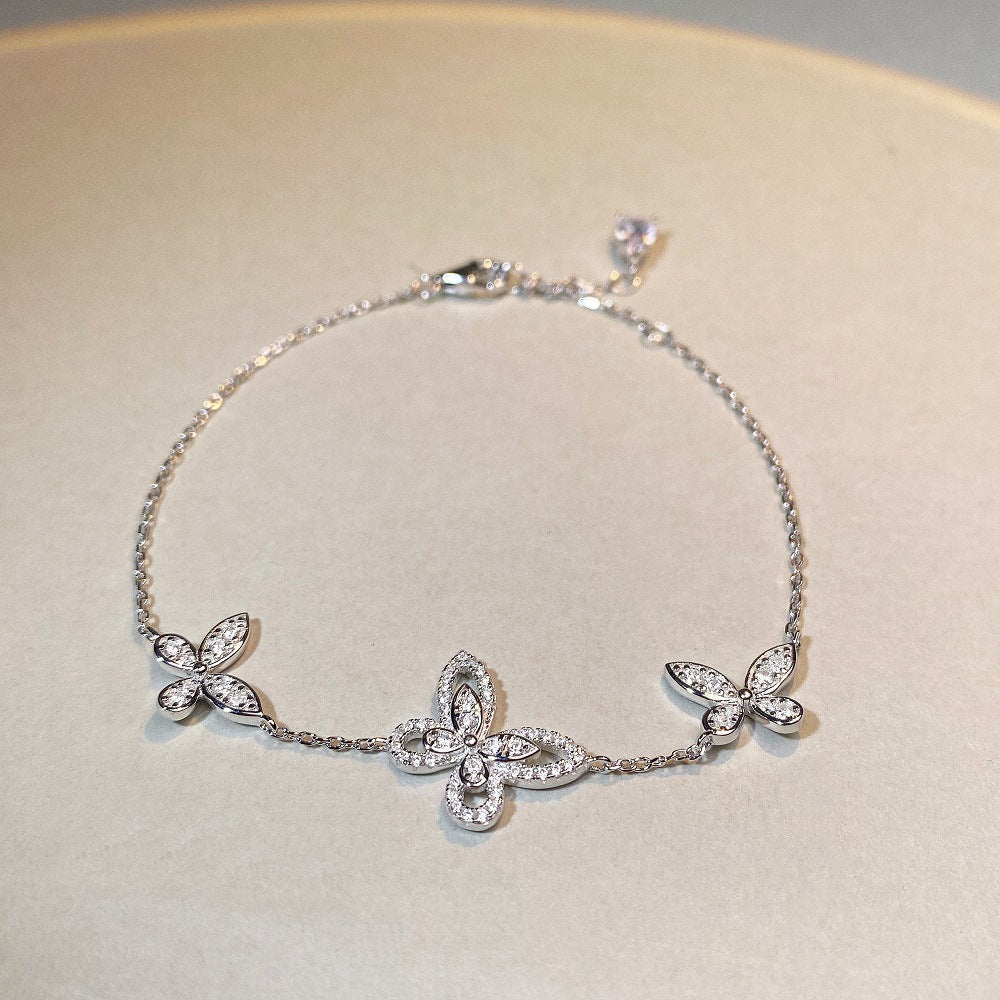 Butterfly triplet bracelet