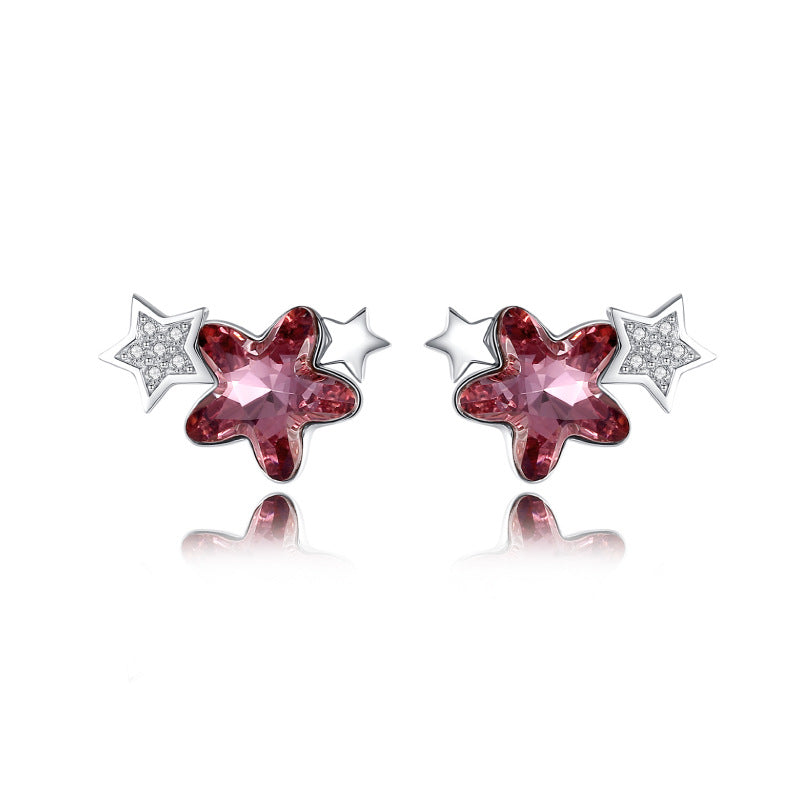 Luna purple earrings