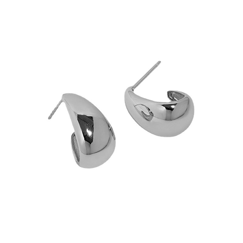 Gold/silver raindrop earrings