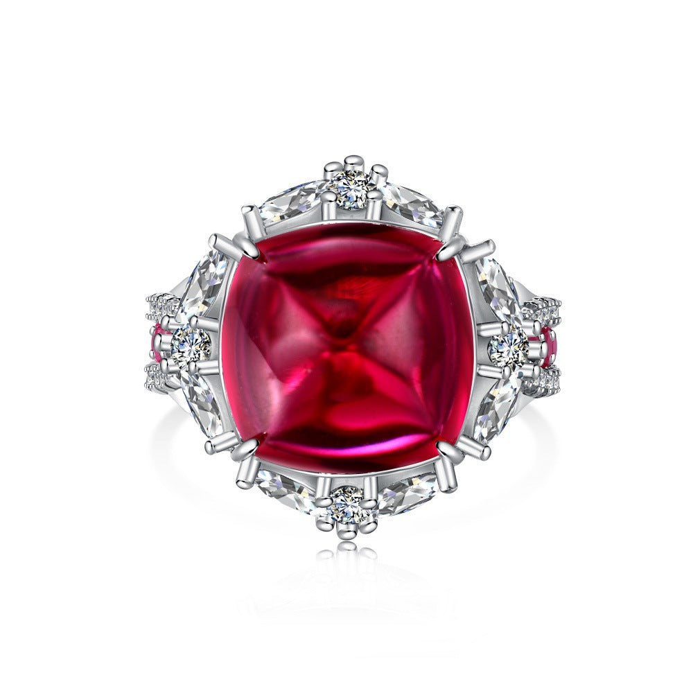 Embellished red ring