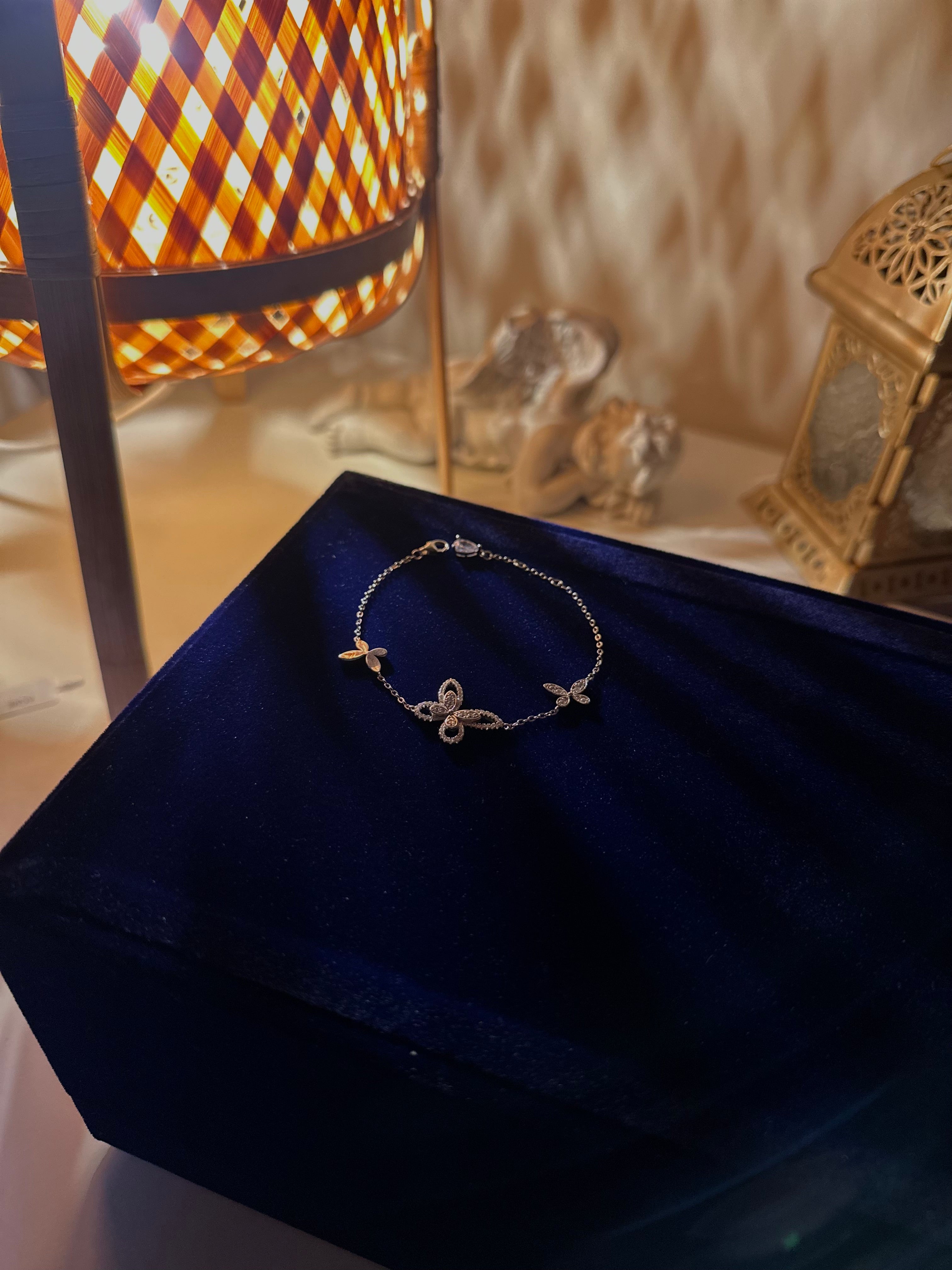 Butterfly triplet bracelet