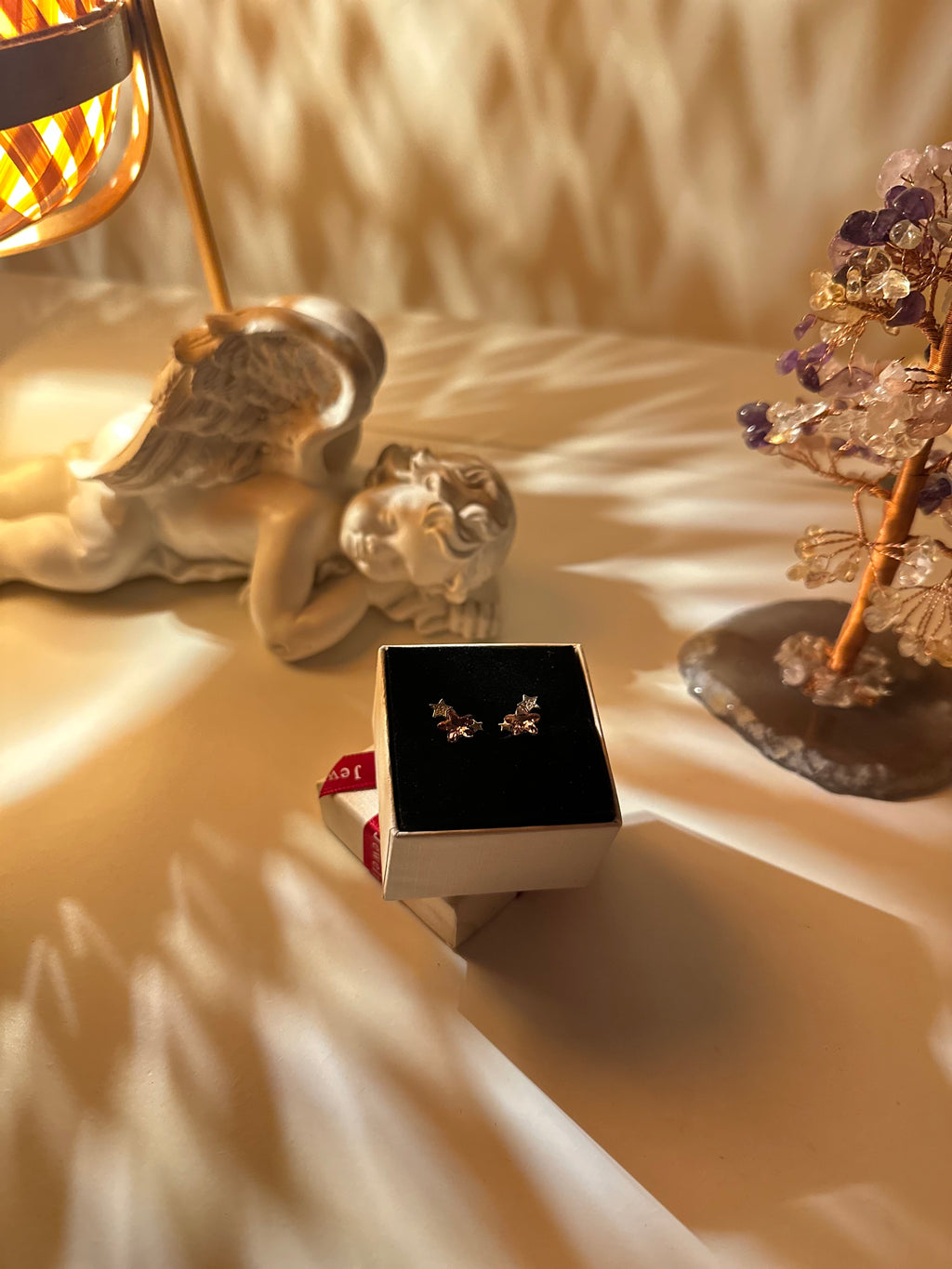 Luna purple earrings