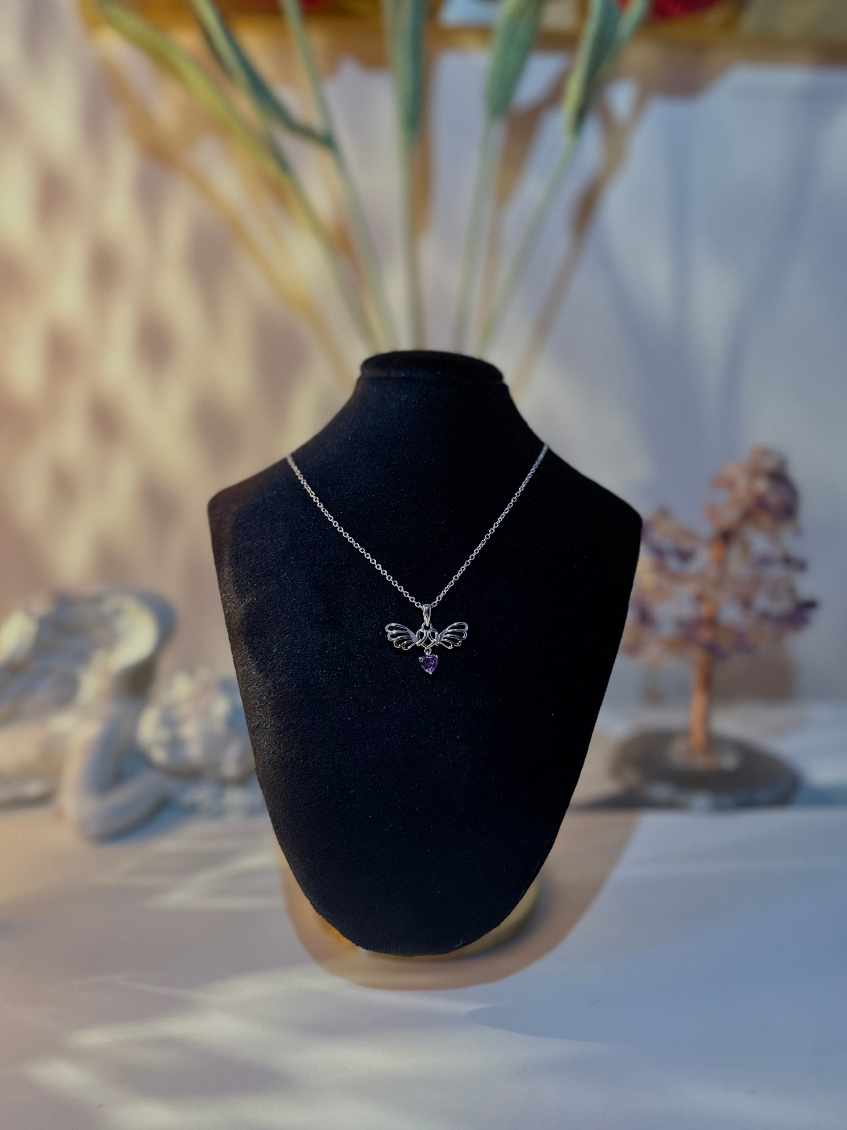 Indigo angel necklace