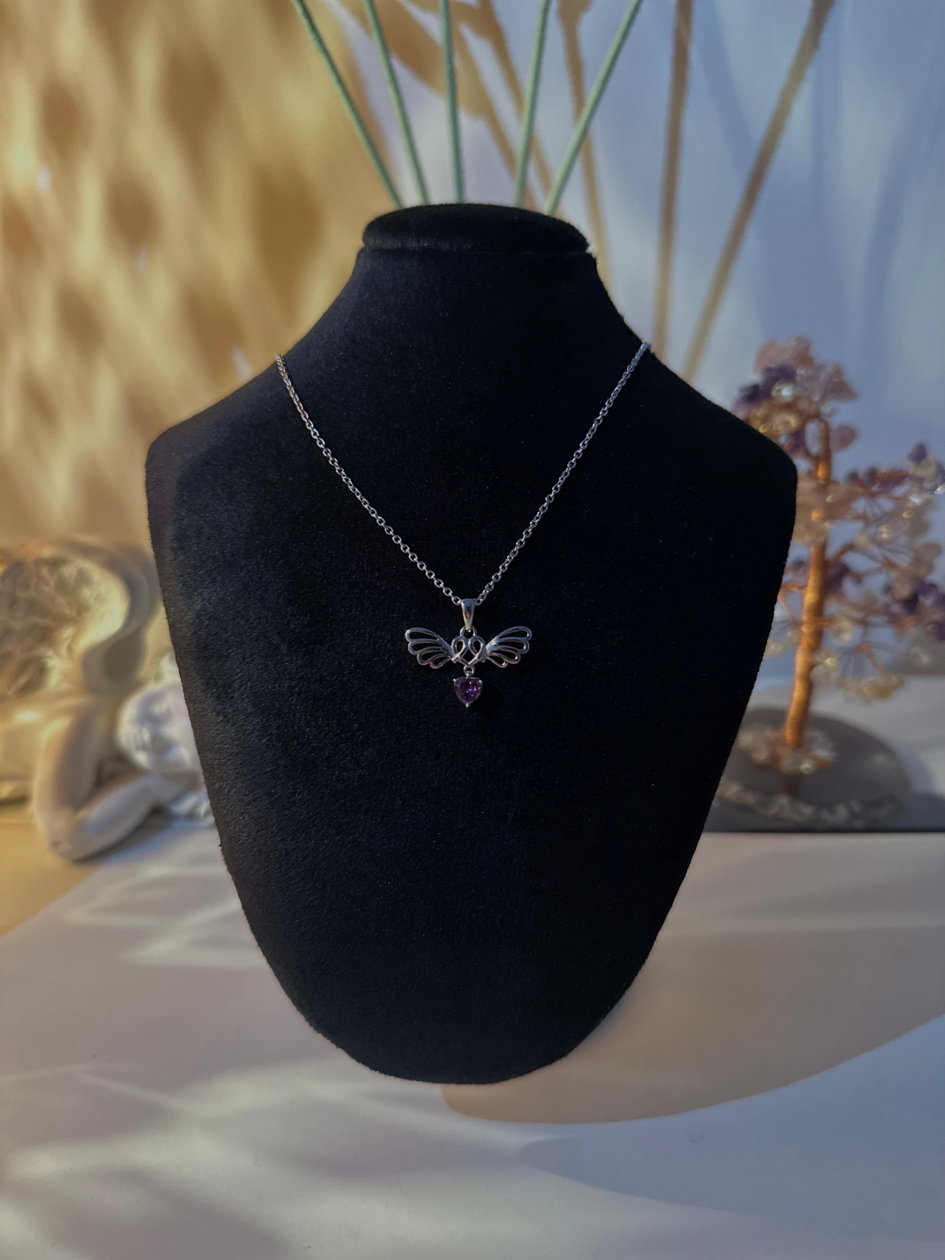 Indigo angel necklace