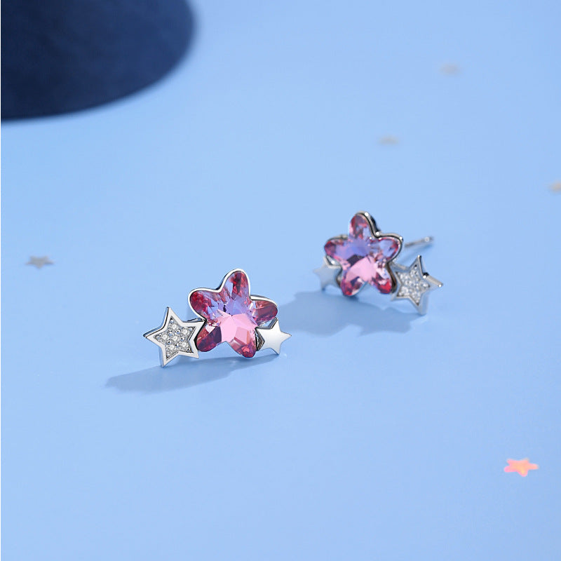 Luna purple earrings